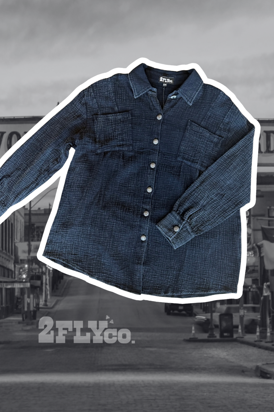 ACRES BUTTON UP *MIDNIGHT