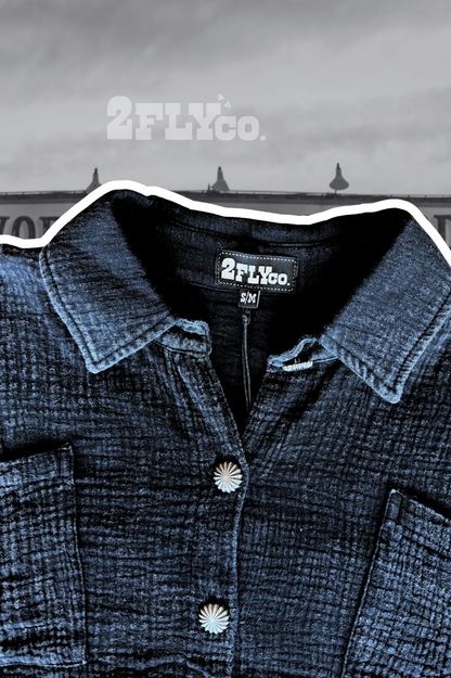 ACRES BUTTON UP *MIDNIGHT