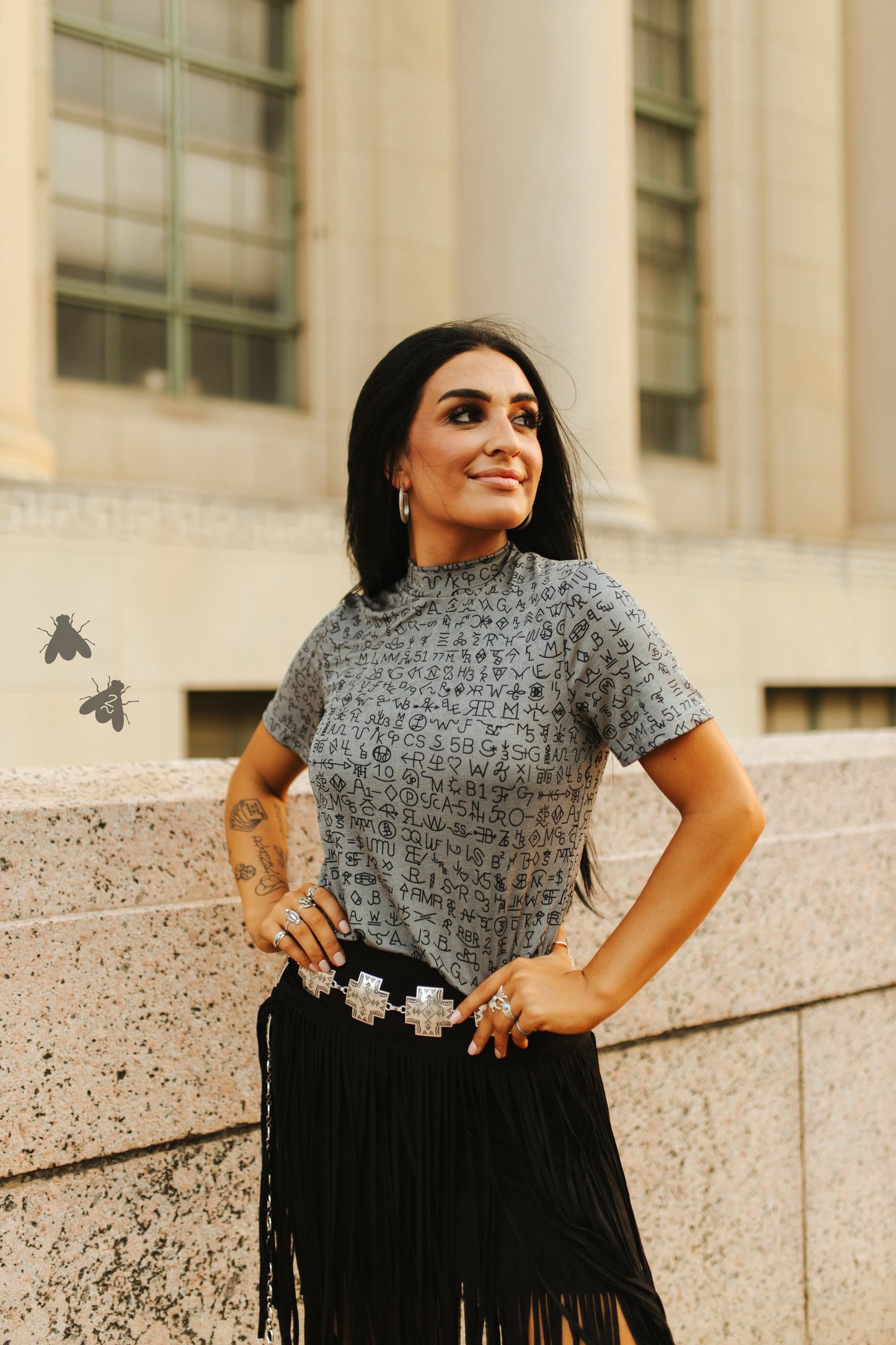 [NO-L] COWBOY COLLECTIVE TEE *CHARCOAL