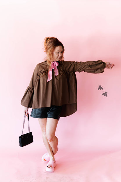 THE BRAZOS TOP *MOCHA