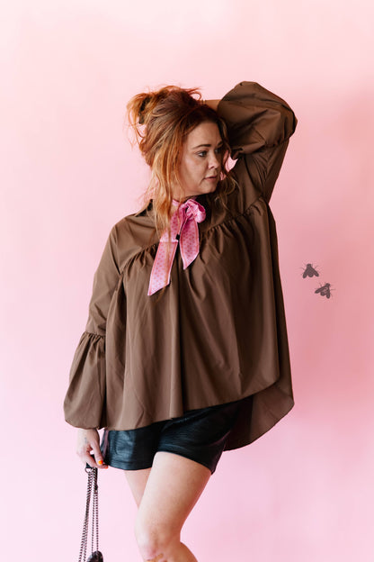 THE BRAZOS TOP *MOCHA