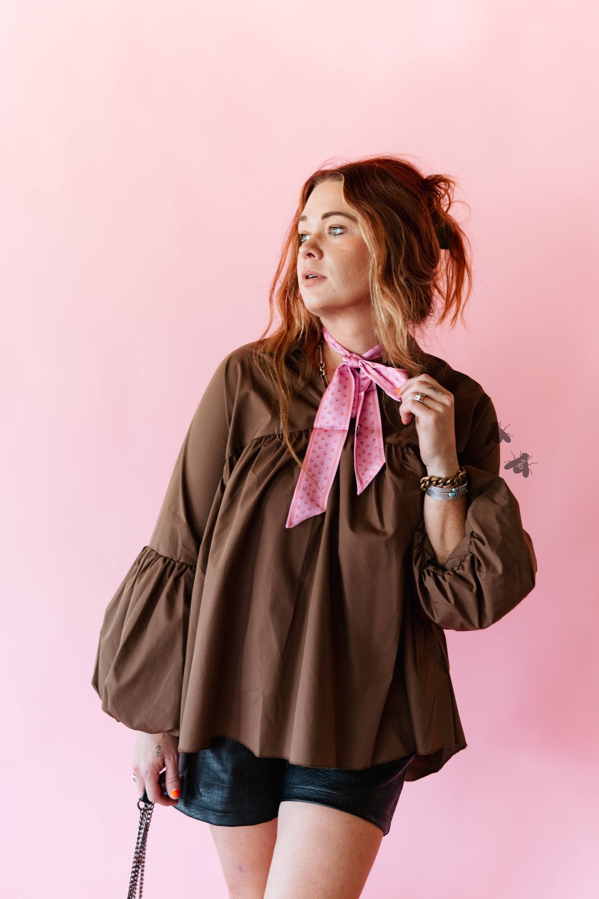 THE BRAZOS TOP *MOCHA
