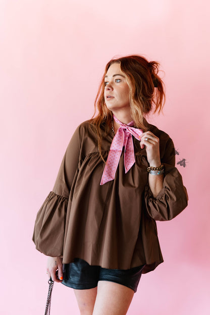 THE BRAZOS TOP *MOCHA