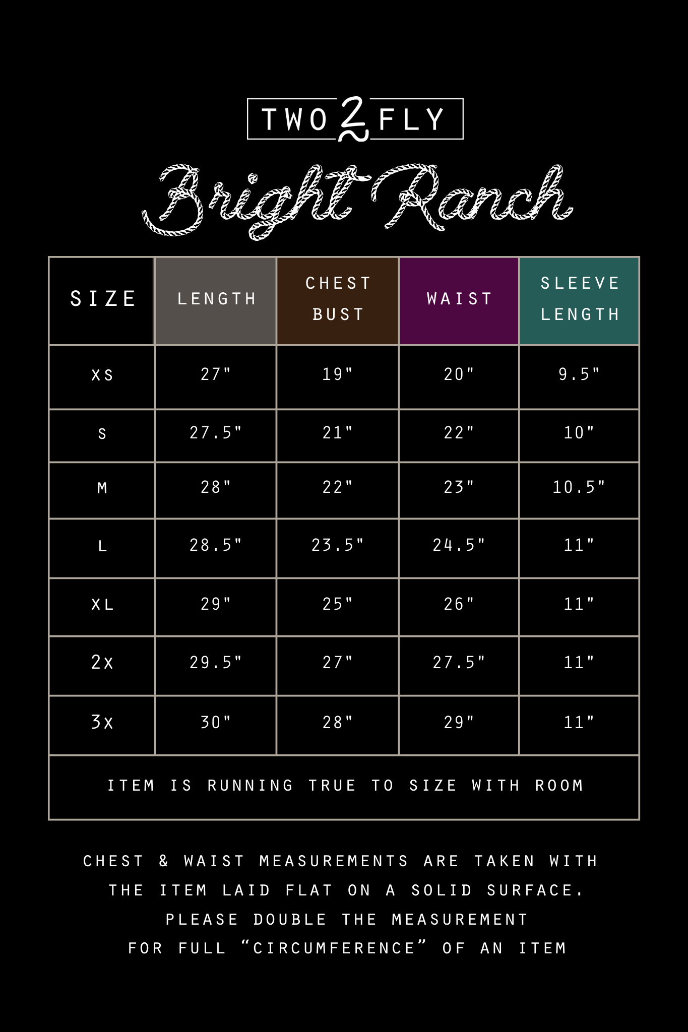 BRIGHT RANCH *SUPER SALE [MISSING SIZES]