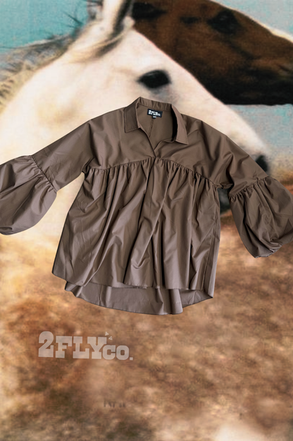 THE BRAZOS TOP *MOCHA