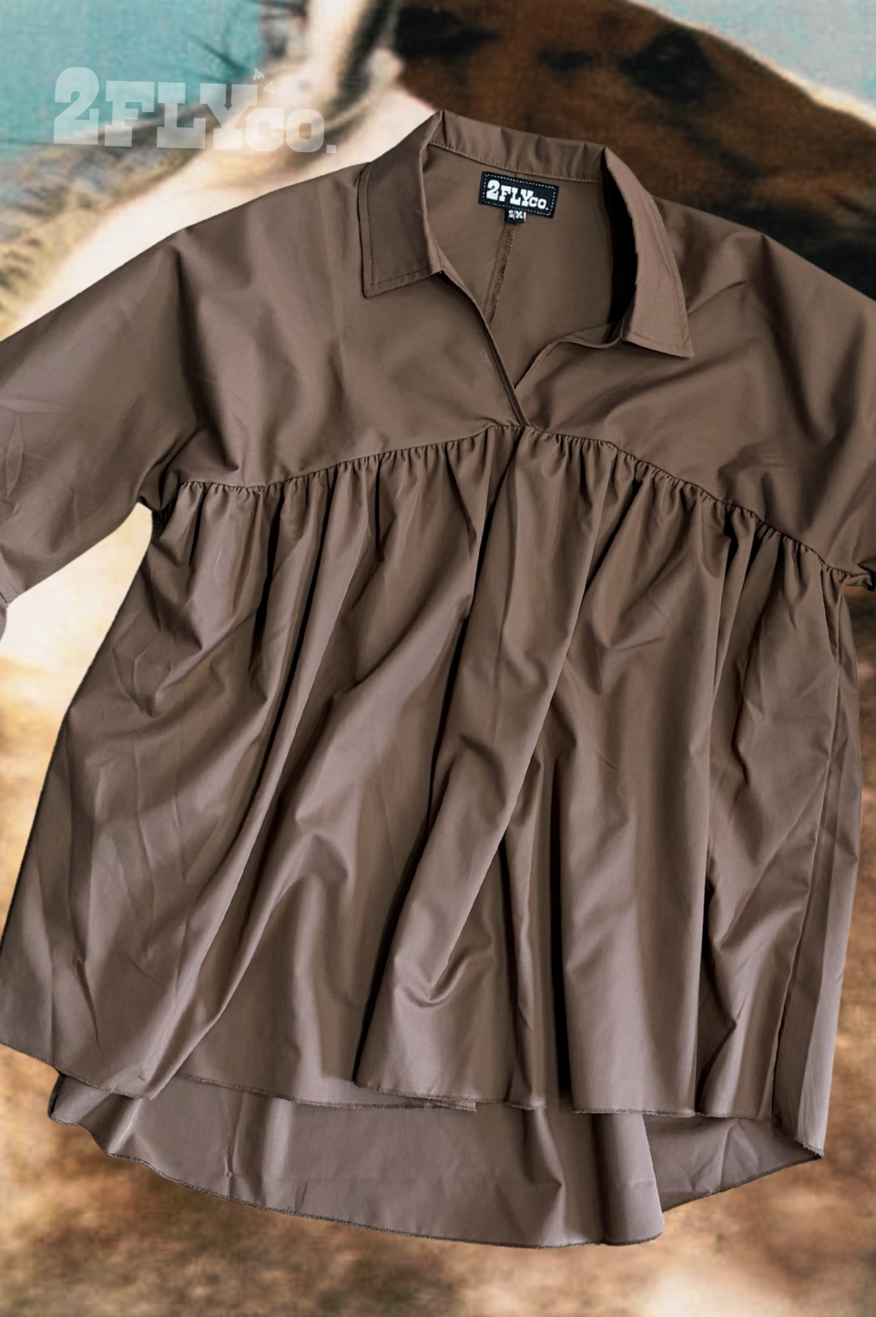 THE BRAZOS TOP *MOCHA