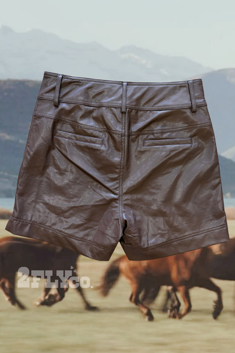 LEGEND LEATHER SHORTS *MOCHA