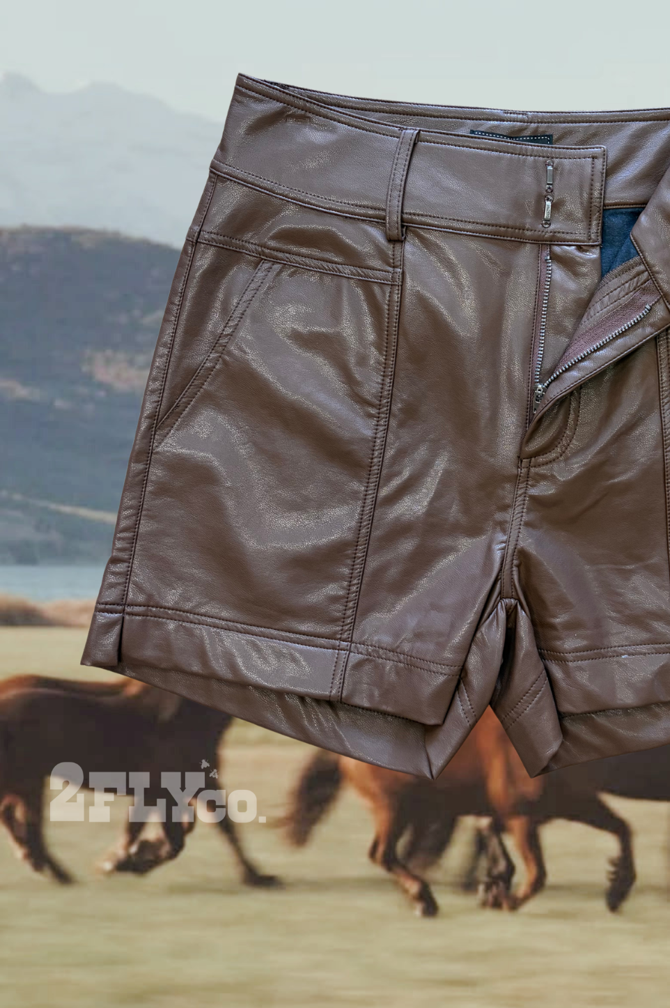 LEGEND LEATHER SHORTS *MOCHA