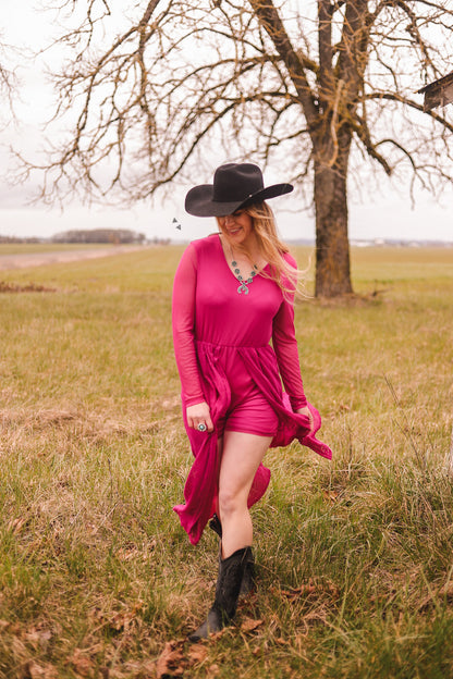 $2 !!! PRETTY IN PINK ROMPER * POP