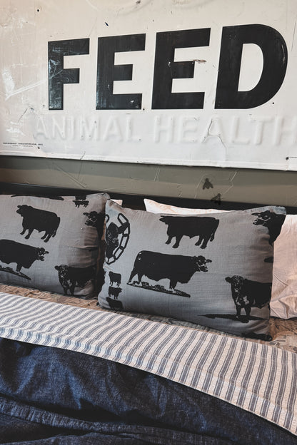 COUNTING CATTLE PILLOWCASE