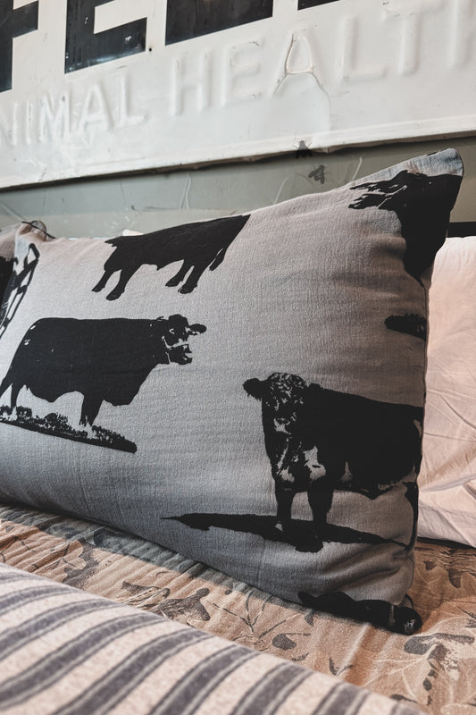COUNTING CATTLE PILLOWCASE