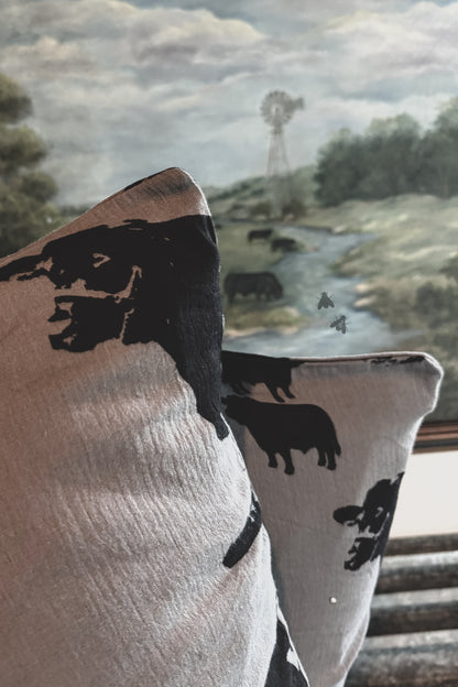COUNTING CATTLE PILLOWCASE