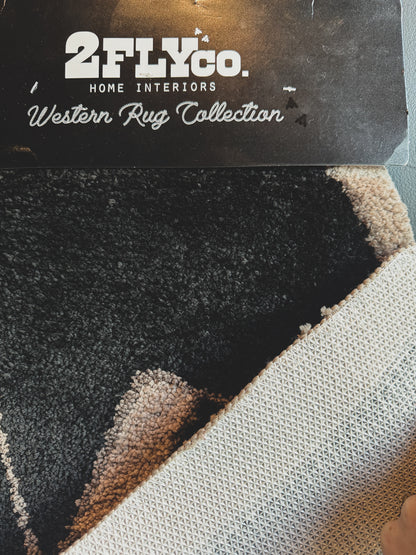 MOODY COWBOY RUG *MIDNIGHT