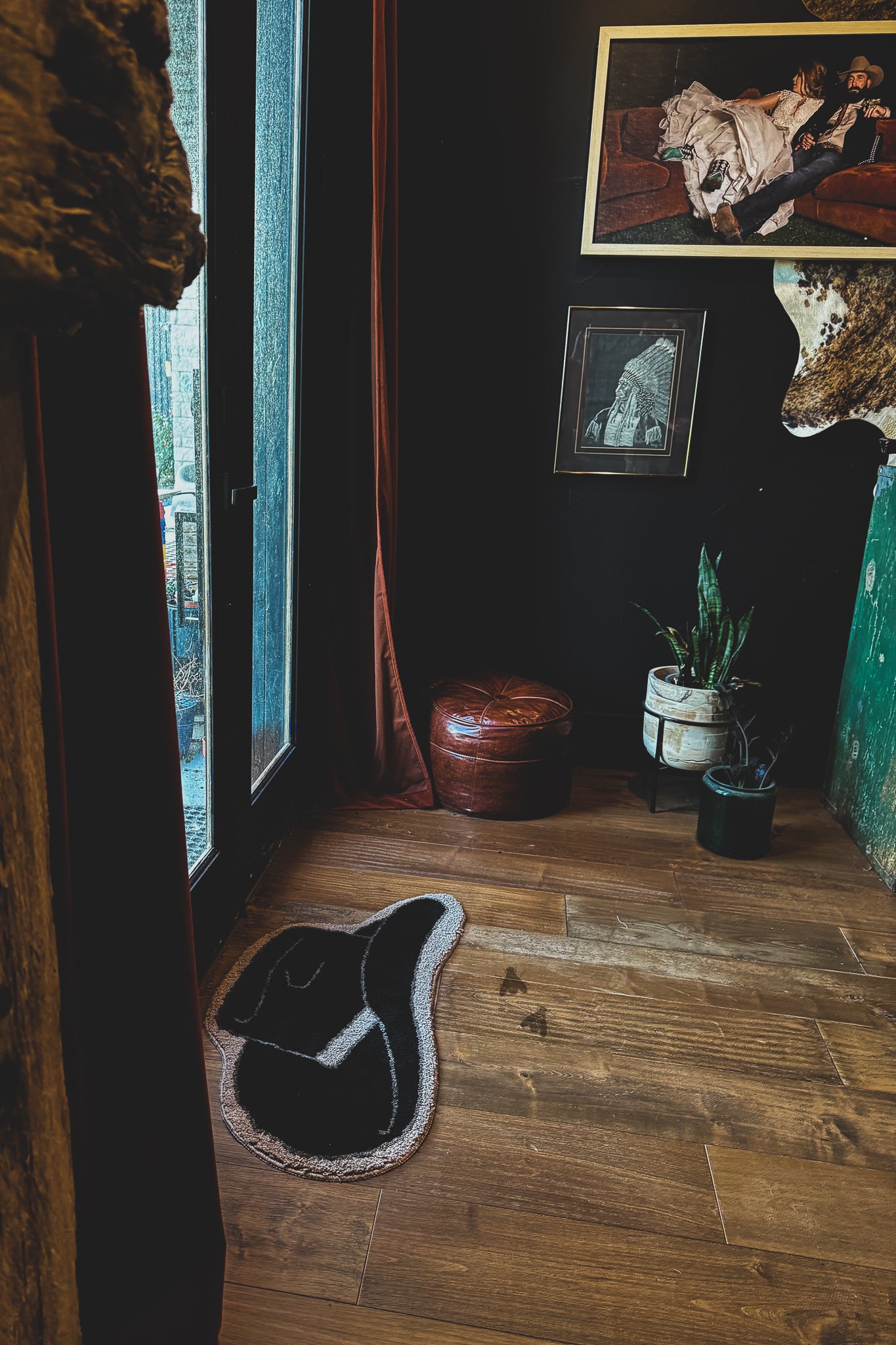 MOODY COWBOY RUG *MIDNIGHT