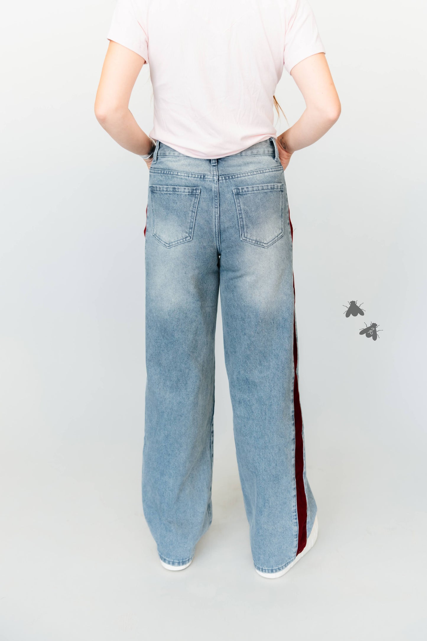 OUT OF LINE JEANS *WINE