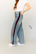 OUT OF LINE JEANS *WINE