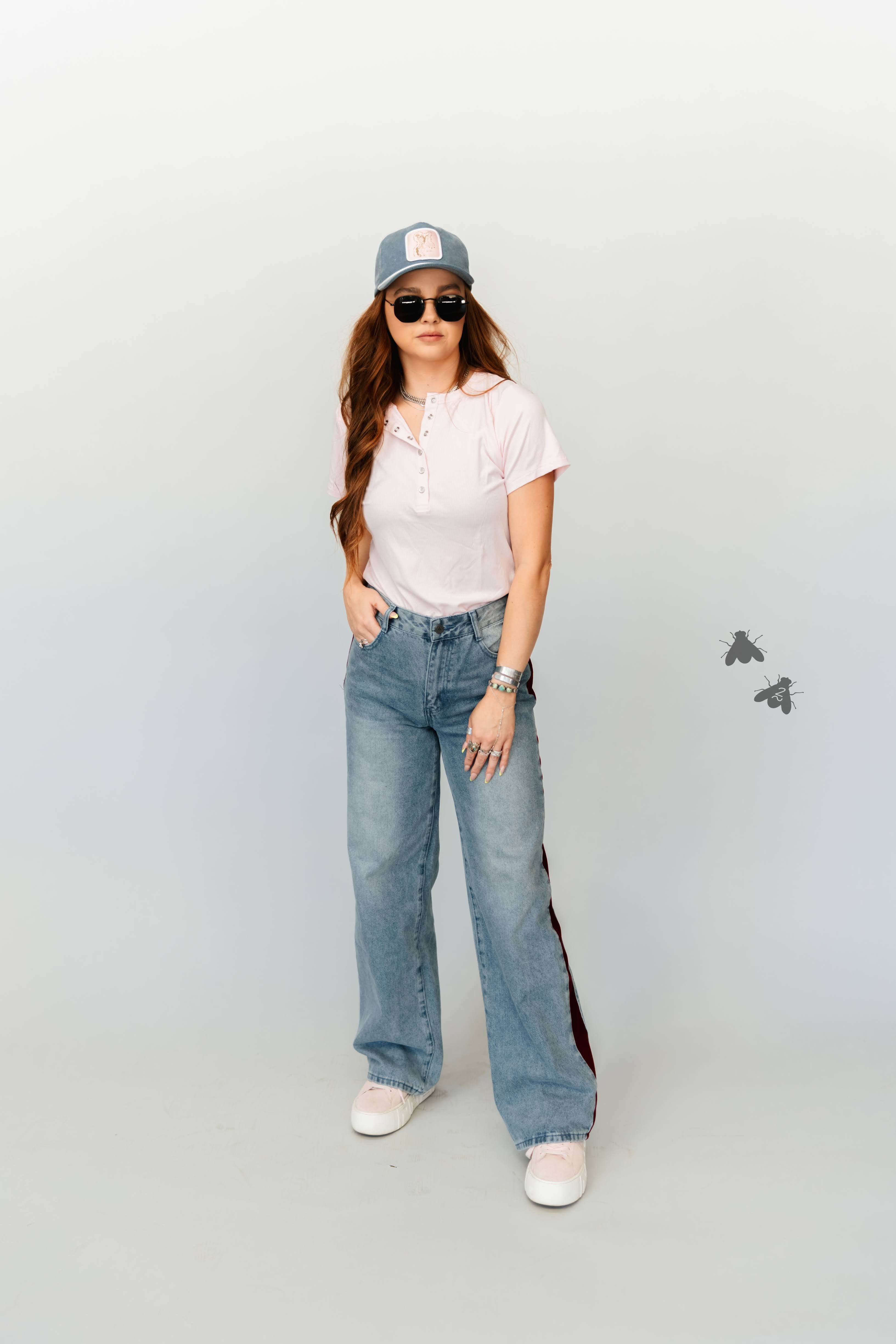 OUT OF LINE JEANS *WINE