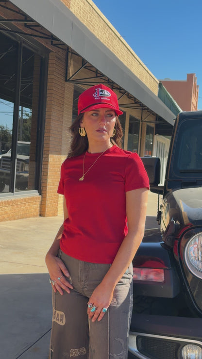 CLOUD BASIC SNUG TEE *ROJO