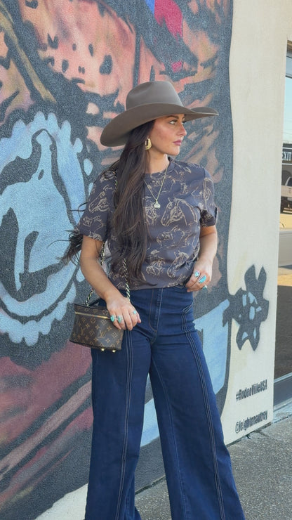 DOODLE DOS TEE *CHARCOAL