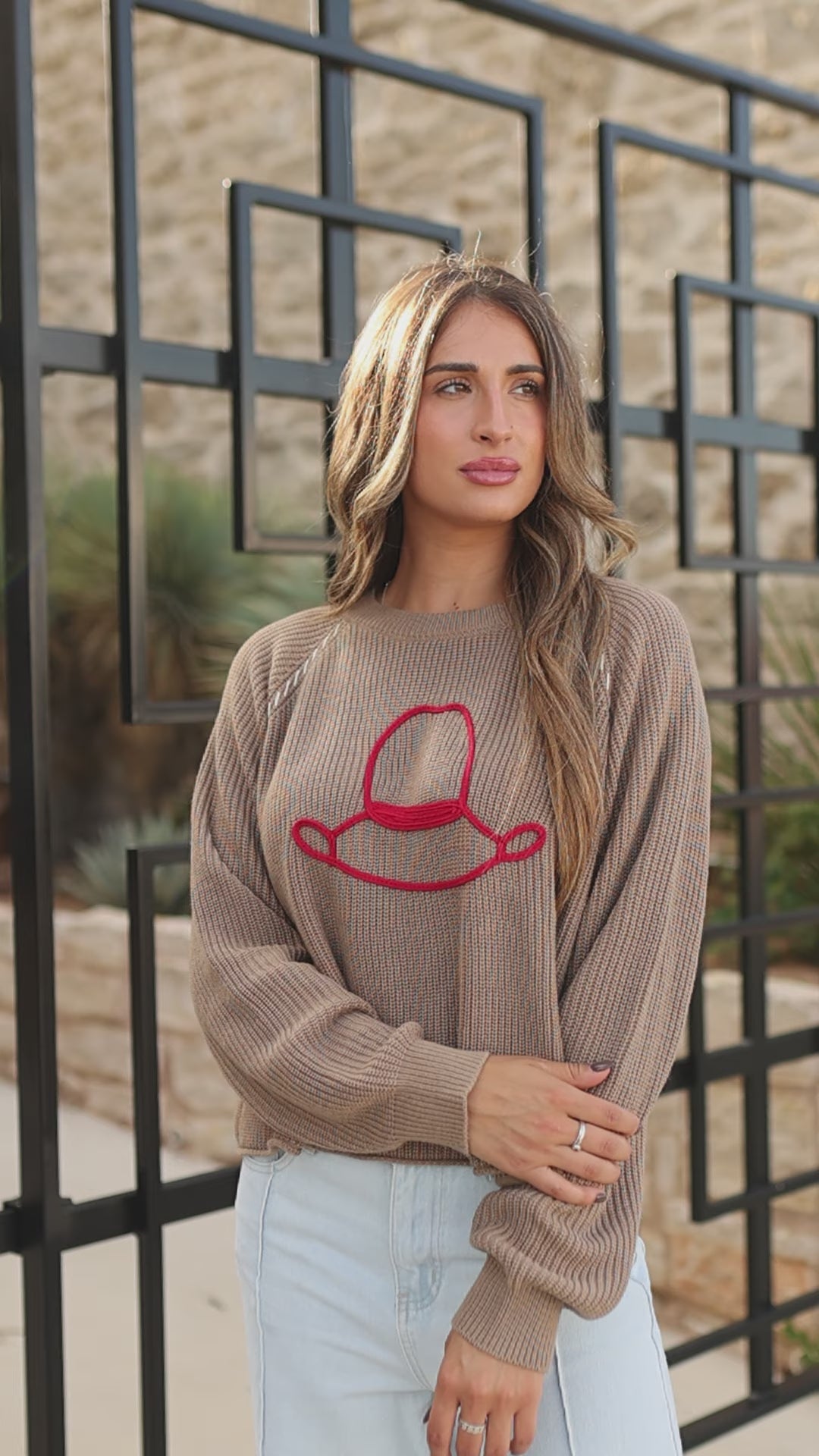 L/XL - HATS OFF KNIT *TAUPE