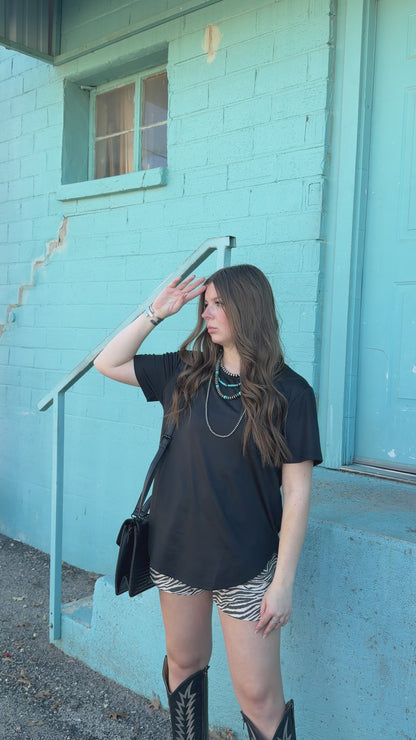 SWANKY LEATHER L/S *MIDNIGHT