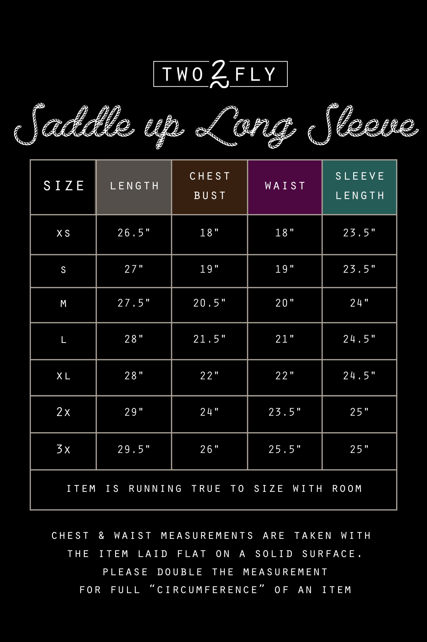 SADDLE UP LONG SLEEVE