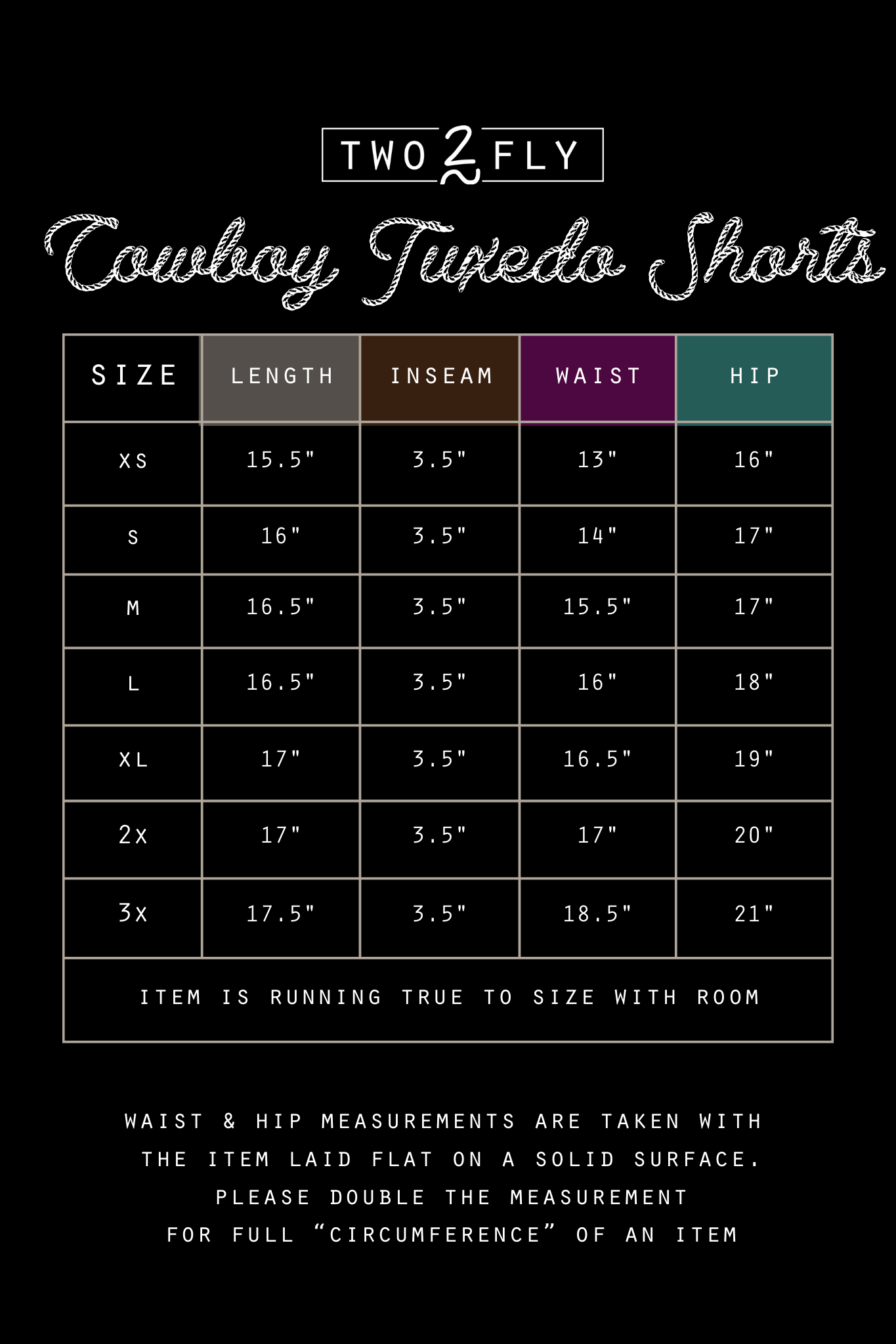 COWBOY TUXEDO SHORT* SIS – 2 Fly Co.