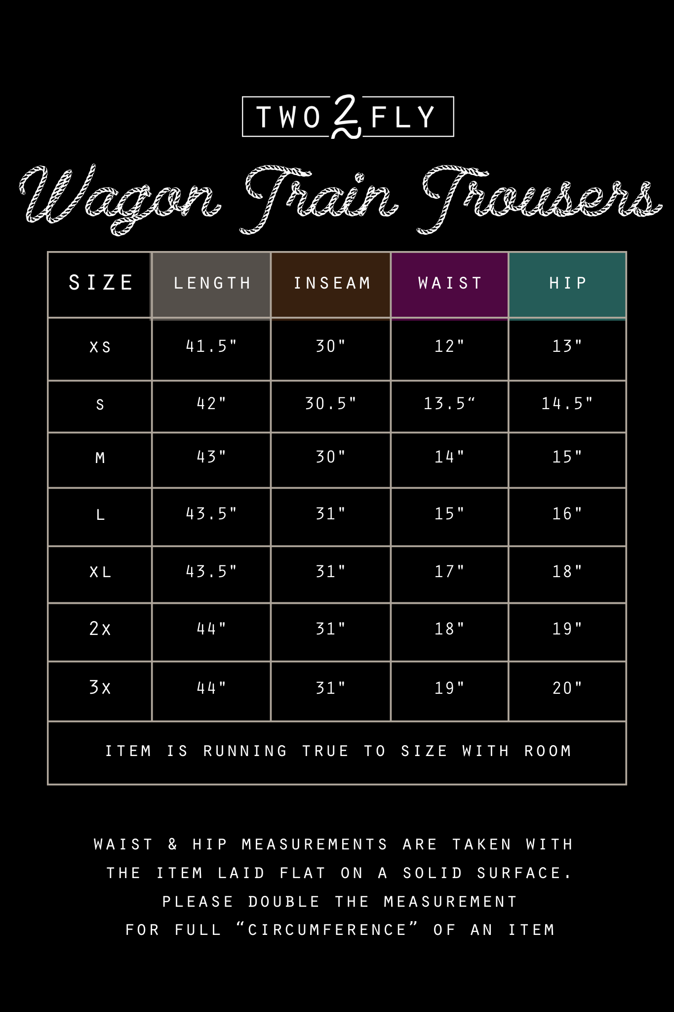 WAGON TRAIN TROUSERS